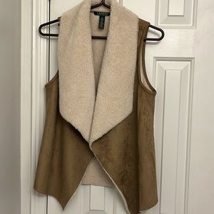 Ralph Lauren faux shearling vest